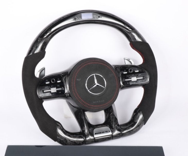 Mercedes LED forged carbon alcantara stuur upgrade AMG