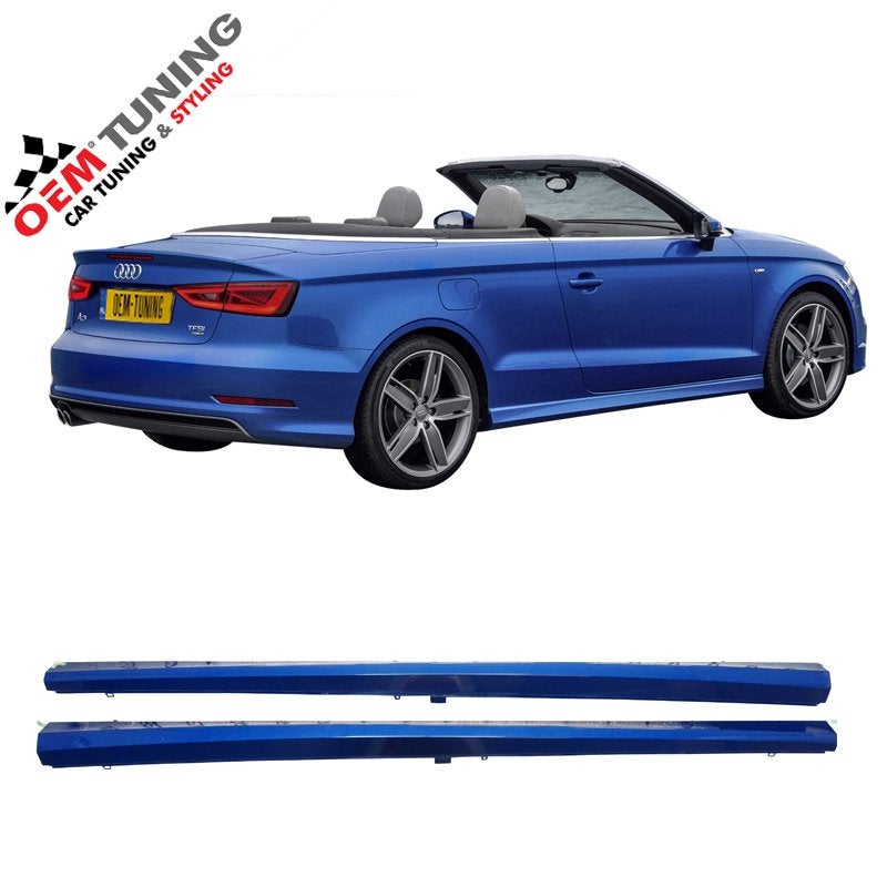 AUDI S3 Sline Sideskirts | Cabrio 8V | X5Q Scuba Blue | OEM, Ophalen of Verzenden