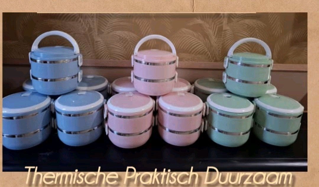 Thermische Lunch/Diner Box - Praktisch & Duurzaam, Overige typen, Nieuw, Ophalen of Verzenden, Metaal