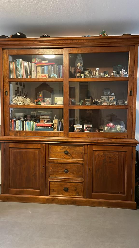 Mooie kabinetkast 2delig, Ophalen, Gebruikt, 50 tot 100 cm, 150 tot 200 cm