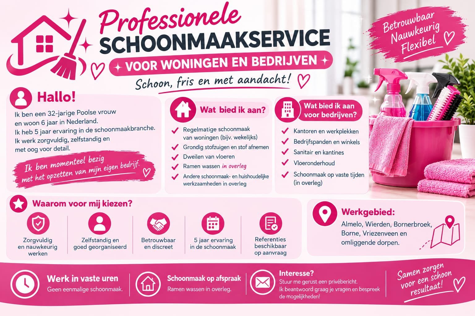 Schoonmaak, Eén persoon