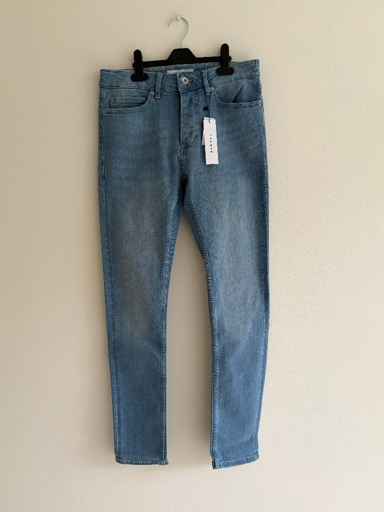 NIEUW Jeans, Blauw, Skinny stretch, Topman, Heren, W30 L34, Blauw, Nieuw, W32 (confectie 46) of kleiner, Ophalen of Verzenden