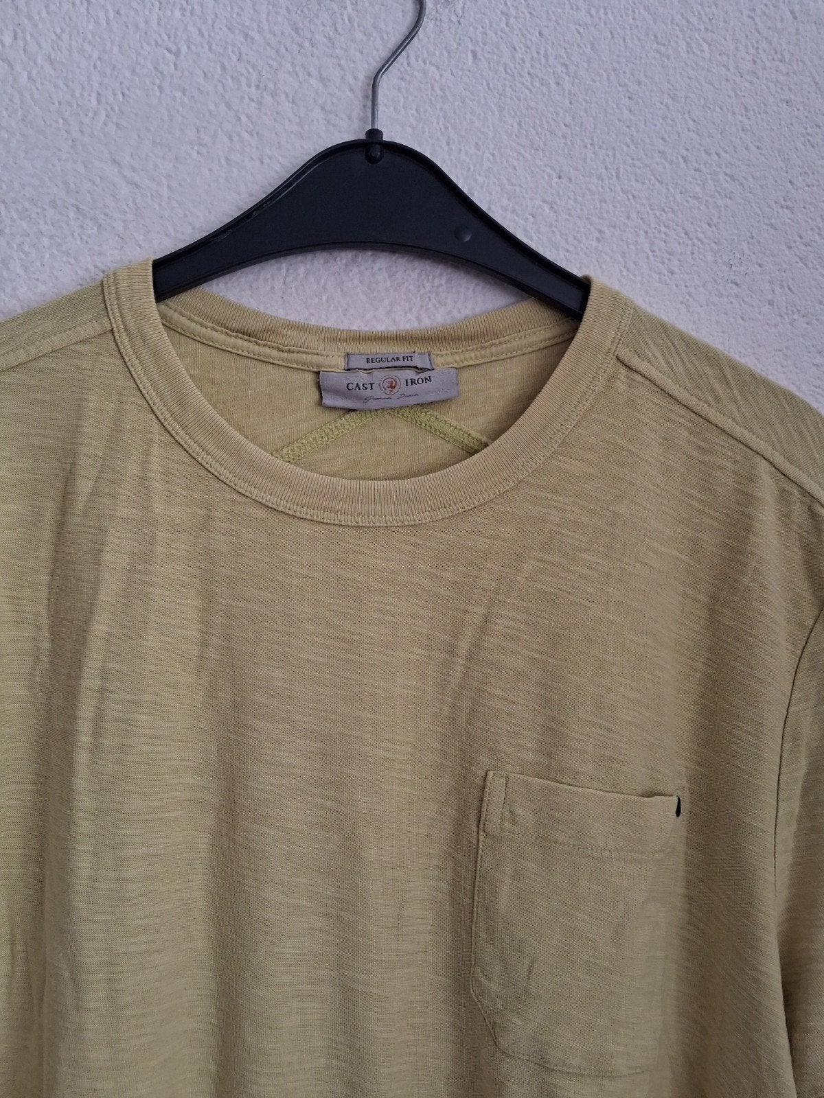 Cast Iron T-shirt XXL - Zo goed als nieuw, Geel, Overige maten, Ophalen of Verzenden, Zo goed als nieuw