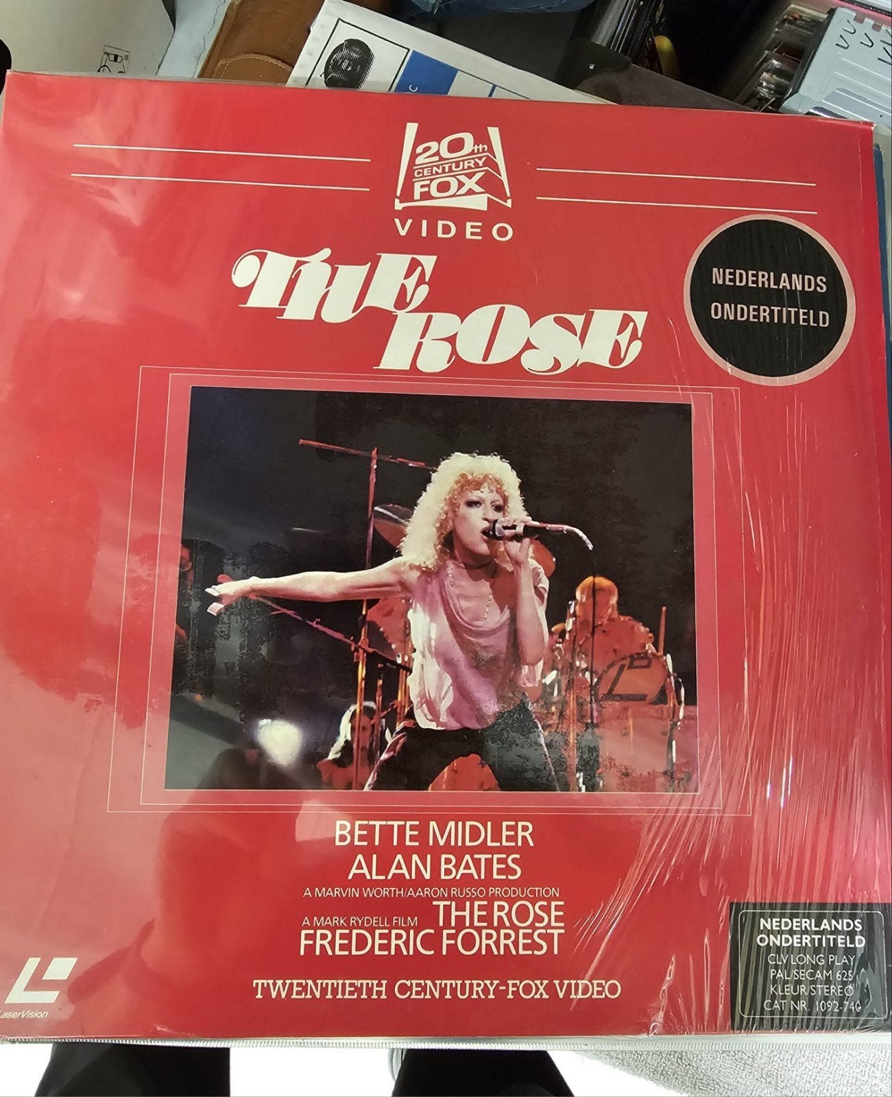 The Rose - Bette Midler (Laservision, Nederlands, Vanaf 12 jaar, Ophalen of Verzenden, Zo goed als nieuw