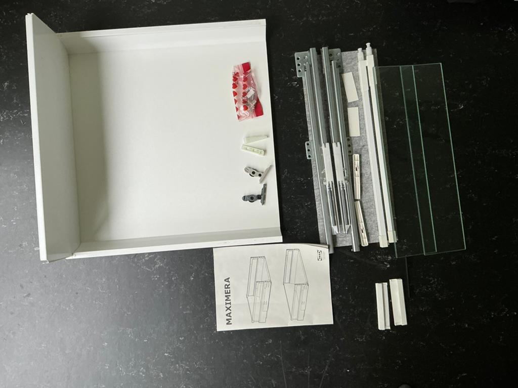 IKEA Maximera lade 60*60, Wit, Zo goed als nieuw, Minder dan 100 cm, 50 tot 75 cm