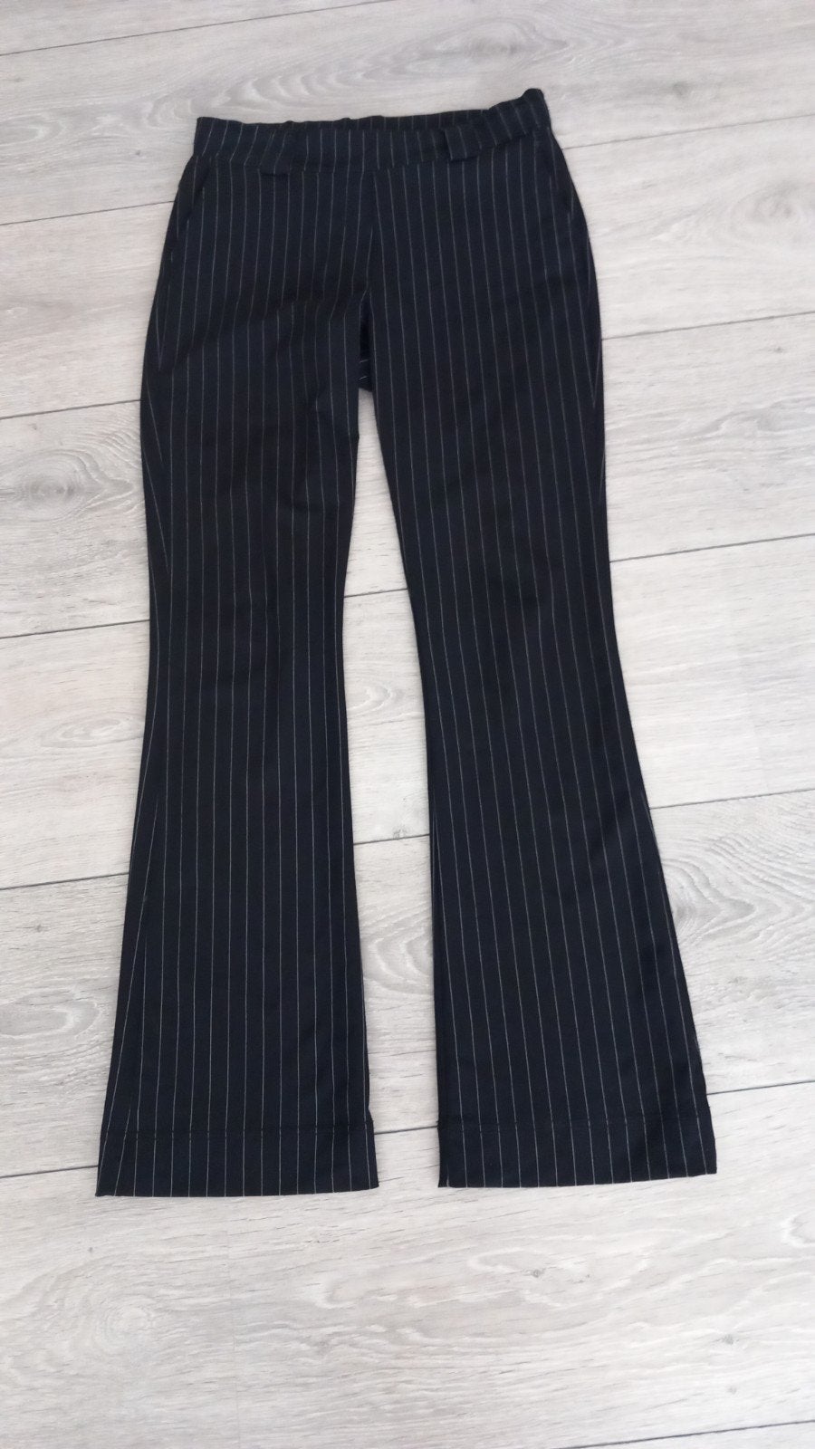 *CO WOMAN* PENELOPE TRAVEL ZWARTE KRIJTSTREEP PANTALON/BROEK, Zwart, &Co Woman, Ophalen of Verzenden, Zo goed als nieuw