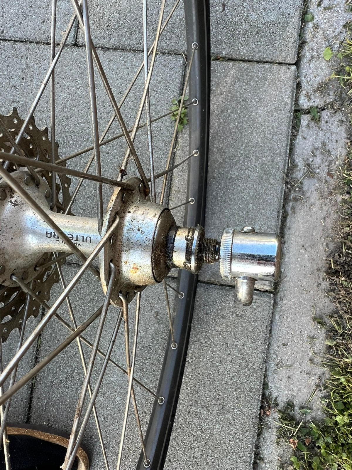 Wielrenfiets achterwiel voor BobYak aanhanger, Ophalen, Gebruikt, Racefiets, Wiel