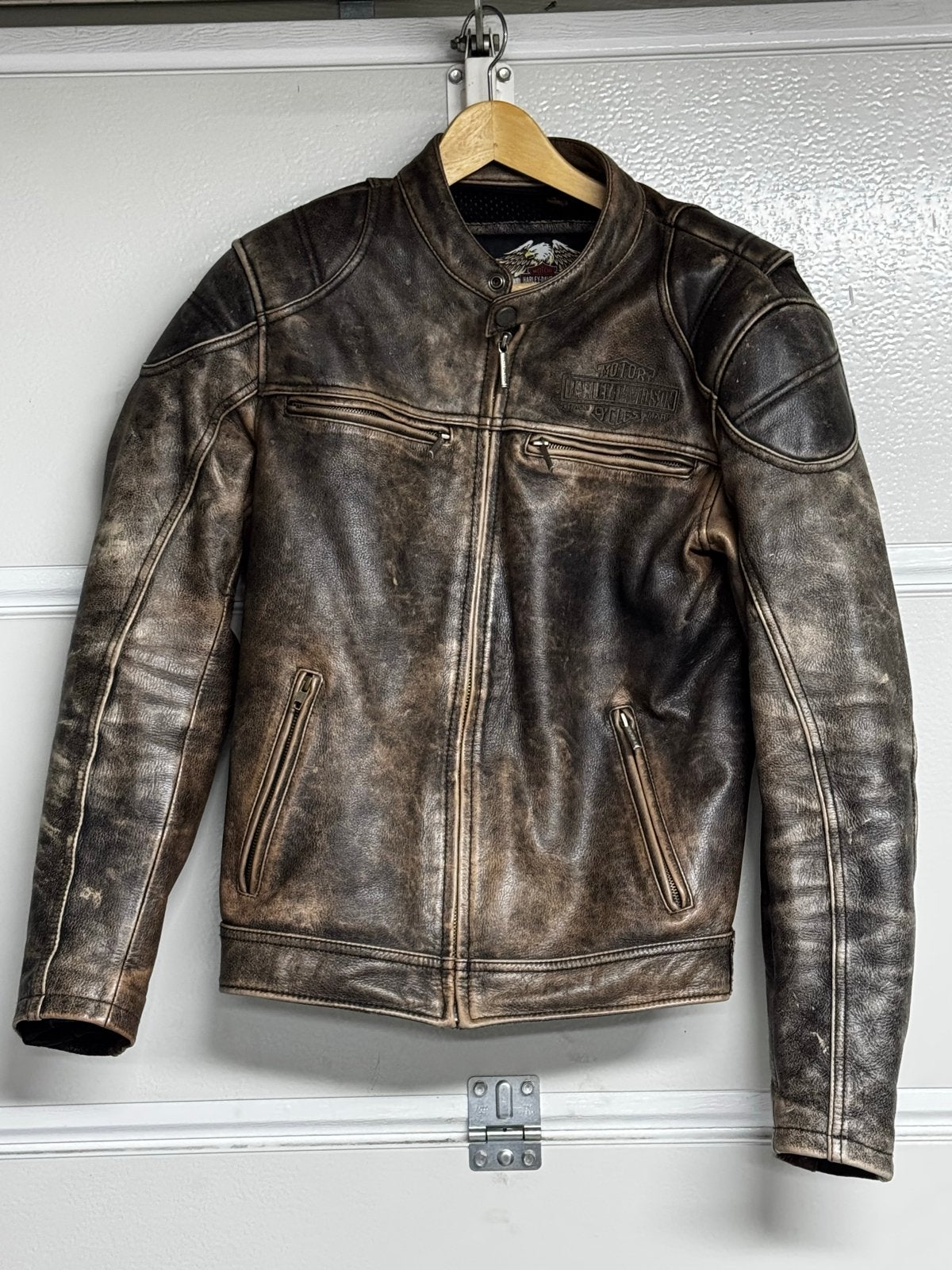 Originele Harley Davidson Leren Jas Maat L, Ophalen of Verzenden, Tweedehands, Dames, Jas | leer
