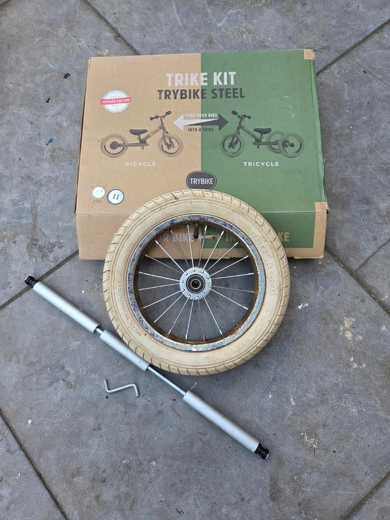 Trybike kit uitbereidingsset 3e wiel/driewieler, Fietsen en Brommers, Fietsen | Driewielers, Ophalen, Gebruikt, Trybike