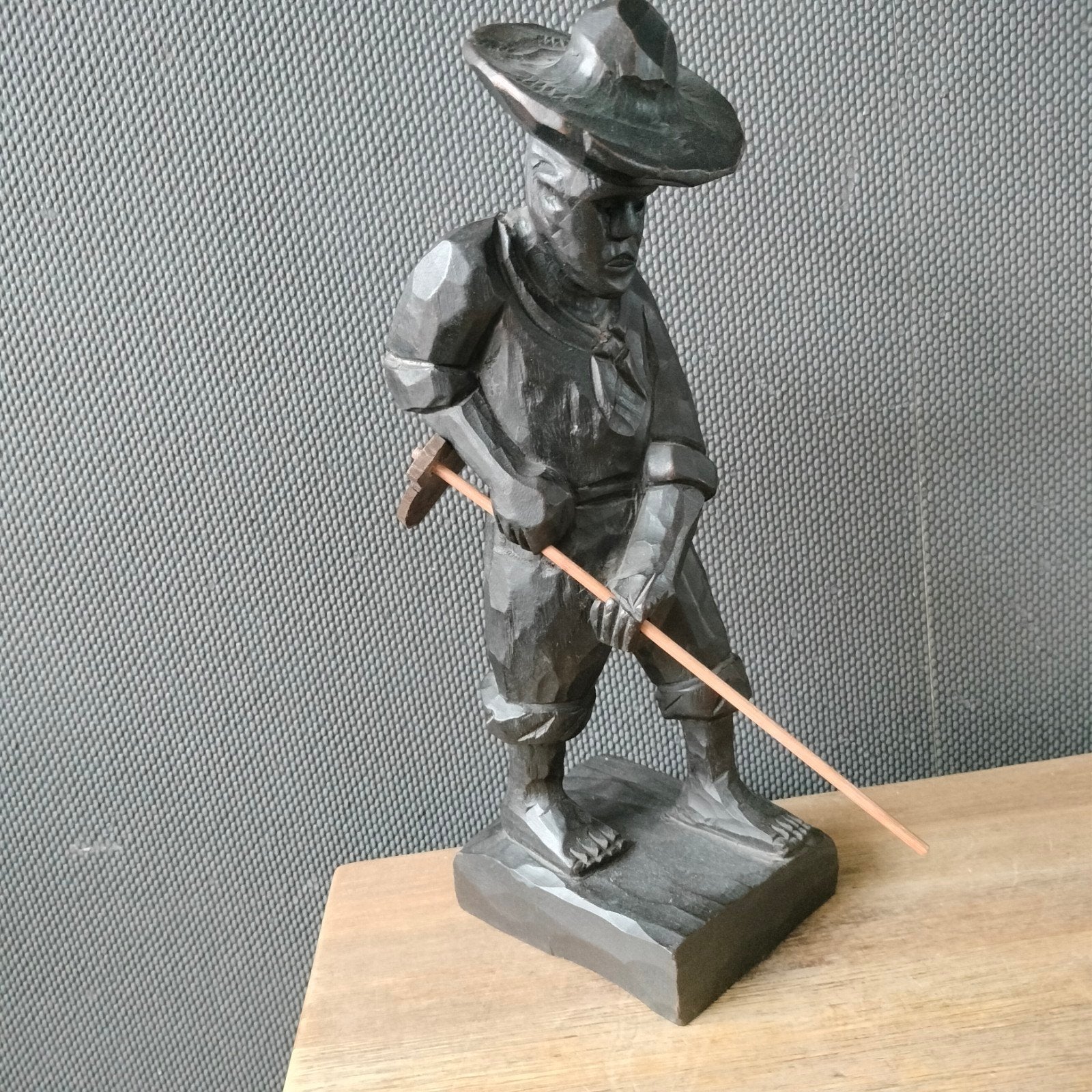 Houten Braziliaanse Sculptuur Jaren '60, Houtsnijwerk, Ophalen of Verzenden, 20 - 50 cm, Hout