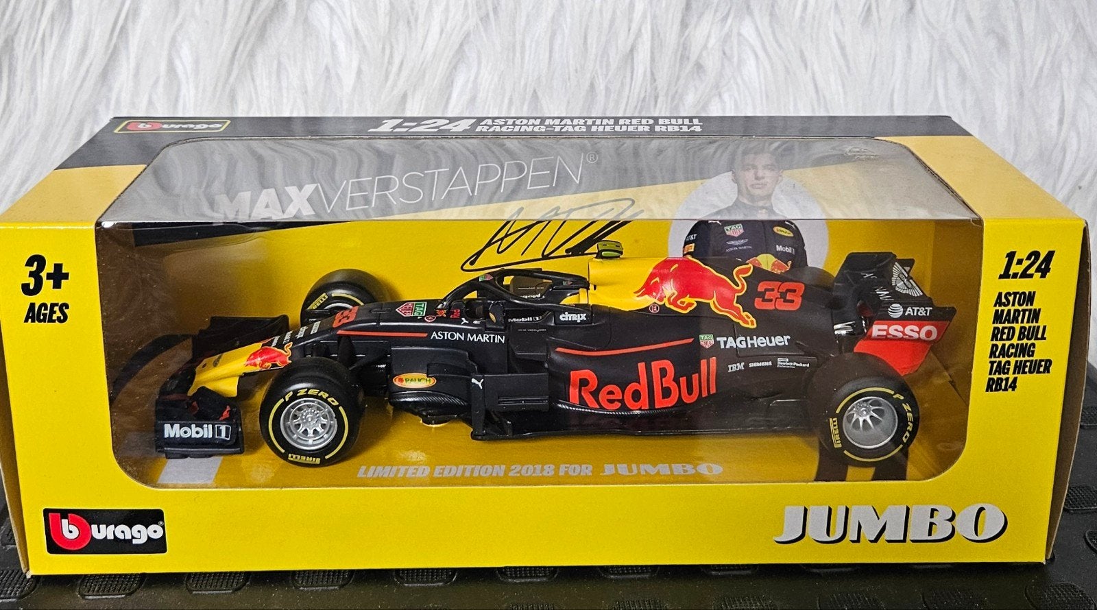 Bburago Red Bull Racing RB14 Max Verstappen 1:24 Limited, Ophalen of Verzenden, Nieuw, Auto, Overige merken