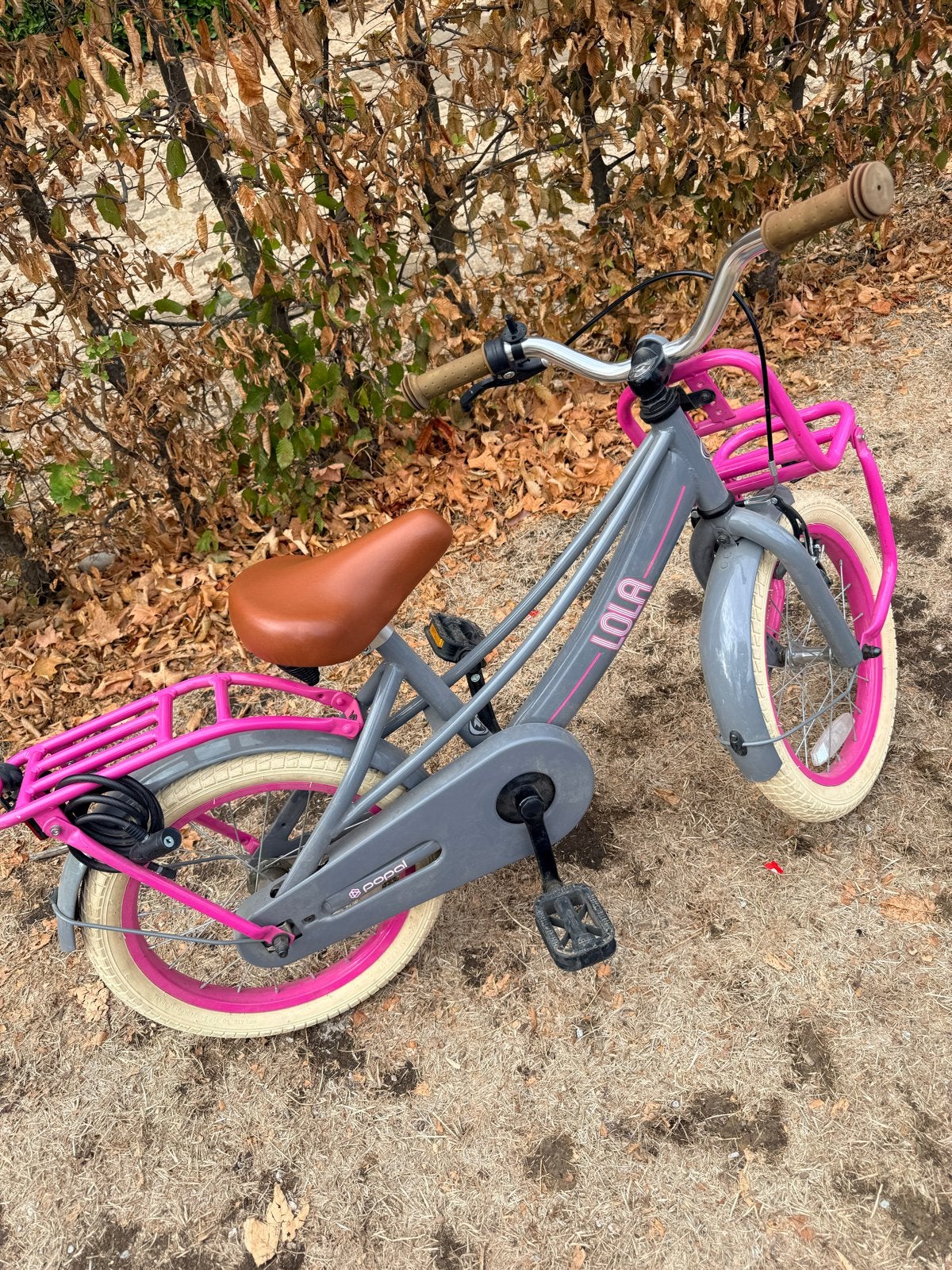 Popal Lola 16 inch kinderfiets, Ophalen, Gebruikt, Terugtraprem, 16 tot 20 inch