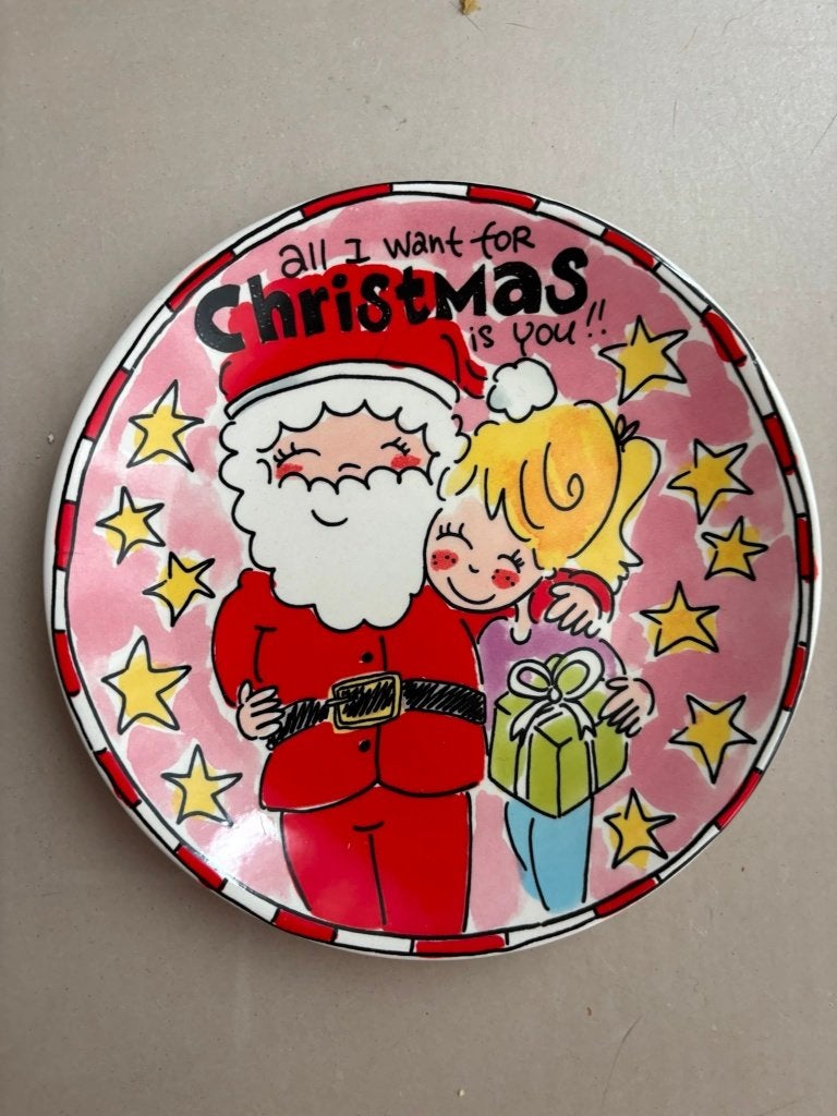 Blond Amsterdam kerst bord, Ophalen of Verzenden, Zo goed als nieuw, Bord(en), Overige stijlen