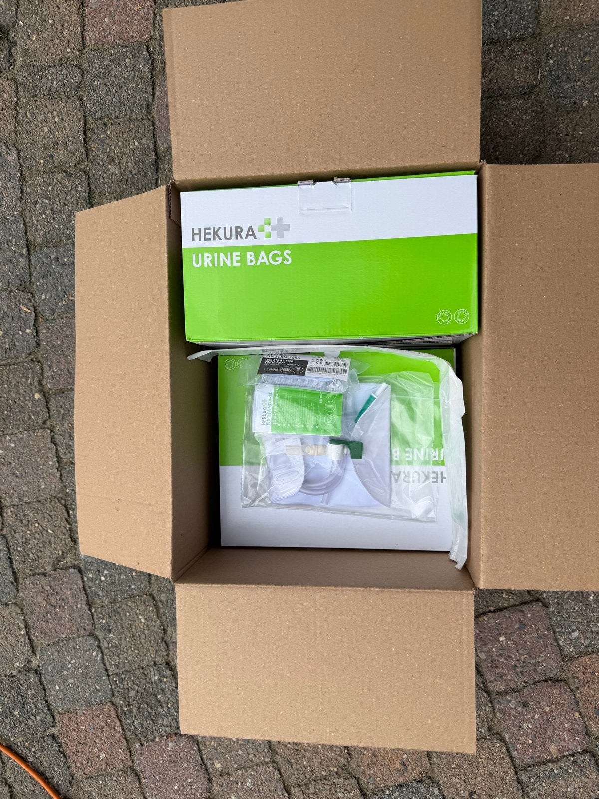 Catheter zakken, Ophalen, Nieuw