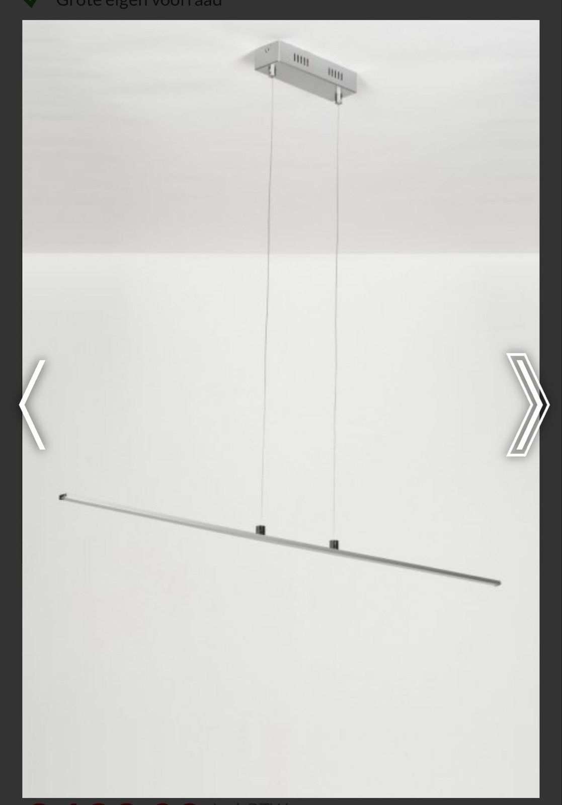 Moderne LED Hanglamp - Minimalistisch Design, Huis en Inrichting, Lampen | Hanglampen, Ophalen, Zo goed als nieuw, Metaal, Overige fittingen
