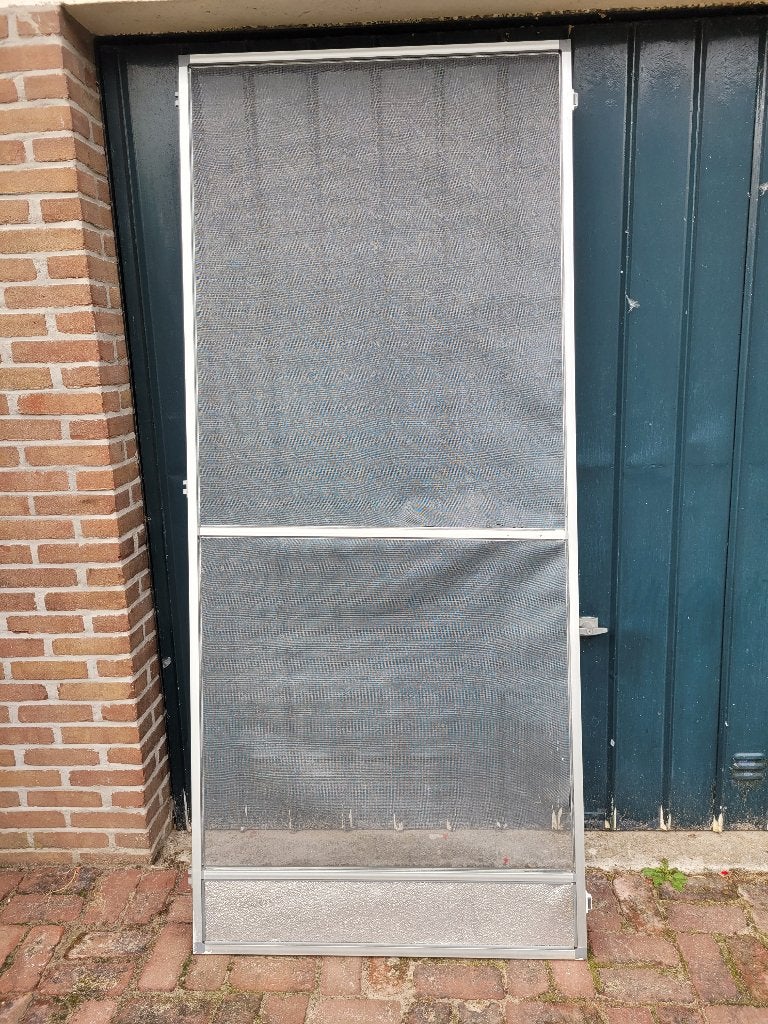 hordeur aluminium, Doe-het-zelf en Verbouw, Ophalen, Gebruikt, 80 tot 100 cm, Hordeur