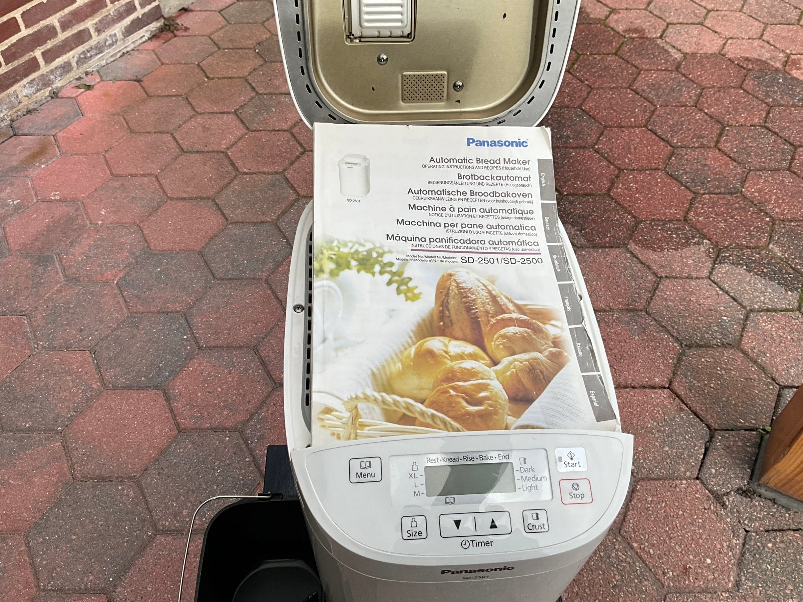 Panasonic broodbak machiene, Ophalen, Gebruikt