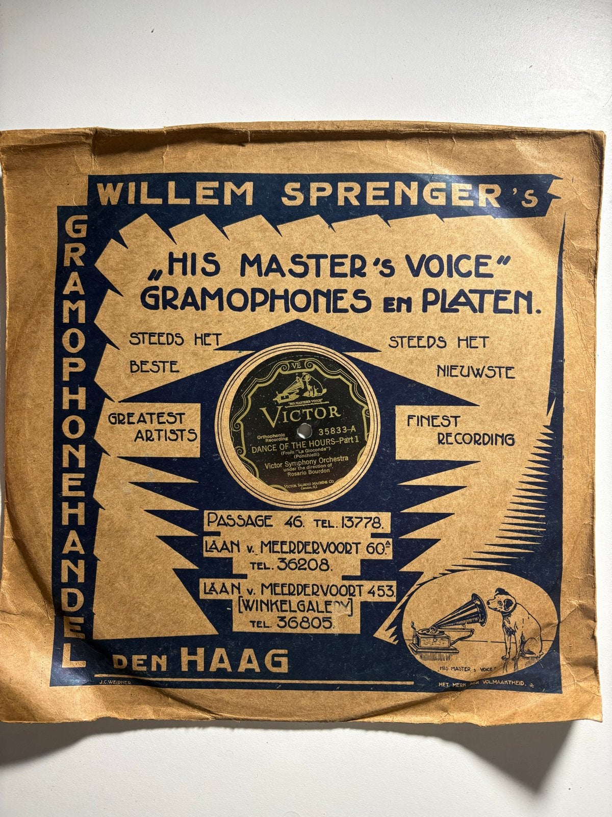 Grammofoonplaat / 78 toeren, Gebruikt, Overige componisten, Ophalen of Verzenden, 12 inch