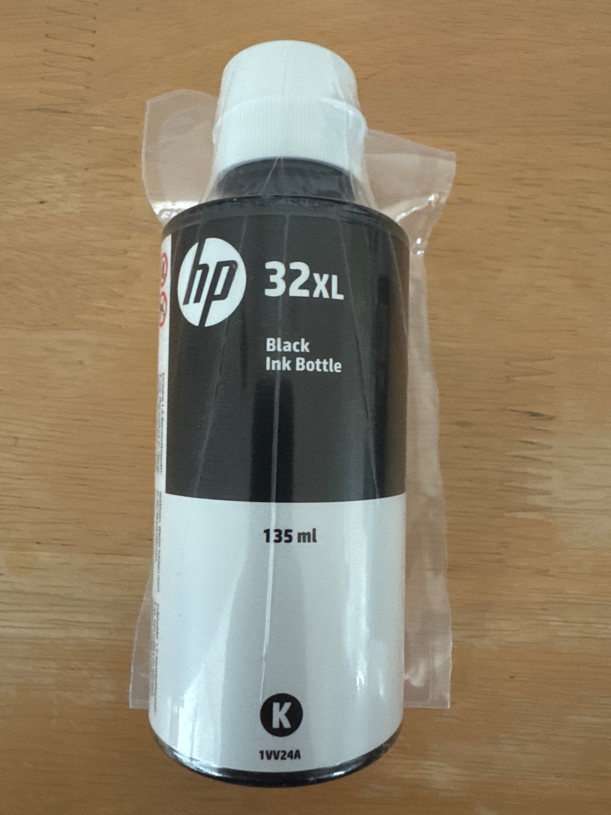HP 32XL Zwarte Inktfles 135 ml - Nieuw en Ongeopend, Computers en Software, Printerbenodigdheden, Ophalen of Verzenden, Nieuw