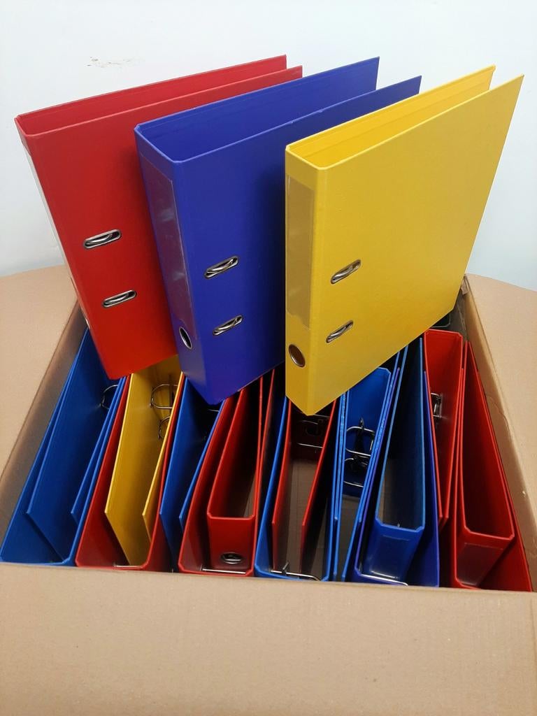 Ordners 20 stuks zgan.   INCL. VERZ., Ophalen