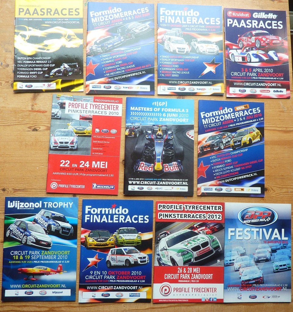 Zandvoort /Assen autosport programma’s 11 stuks, Ophalen of Verzenden, Zo goed als nieuw, Ford