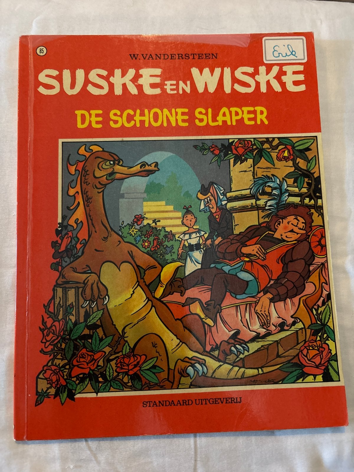 Suske en Wiske - De Schone Slaper (85) 1971, Eén stripboek, Ophalen of Verzenden, Zo goed als nieuw