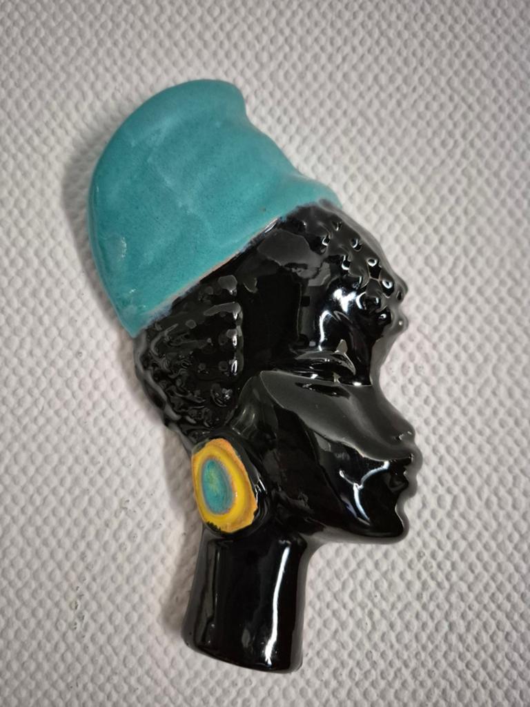 Leuk decoratief vintage meisjes hoofd wandkopje wand hanger, Ophalen of Verzenden