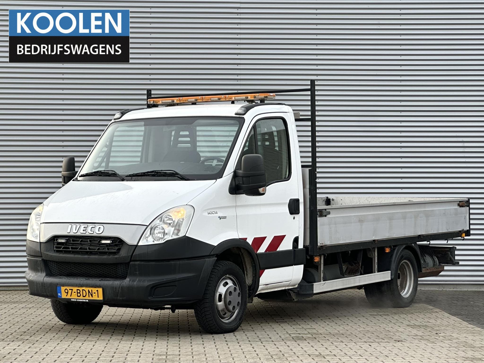 Iveco Daily 50C14G 375 CNG Openlaadbak Pritsche clima, Auto's, Euro 5, 4 cilinders, Wit, Origineel Nederlands