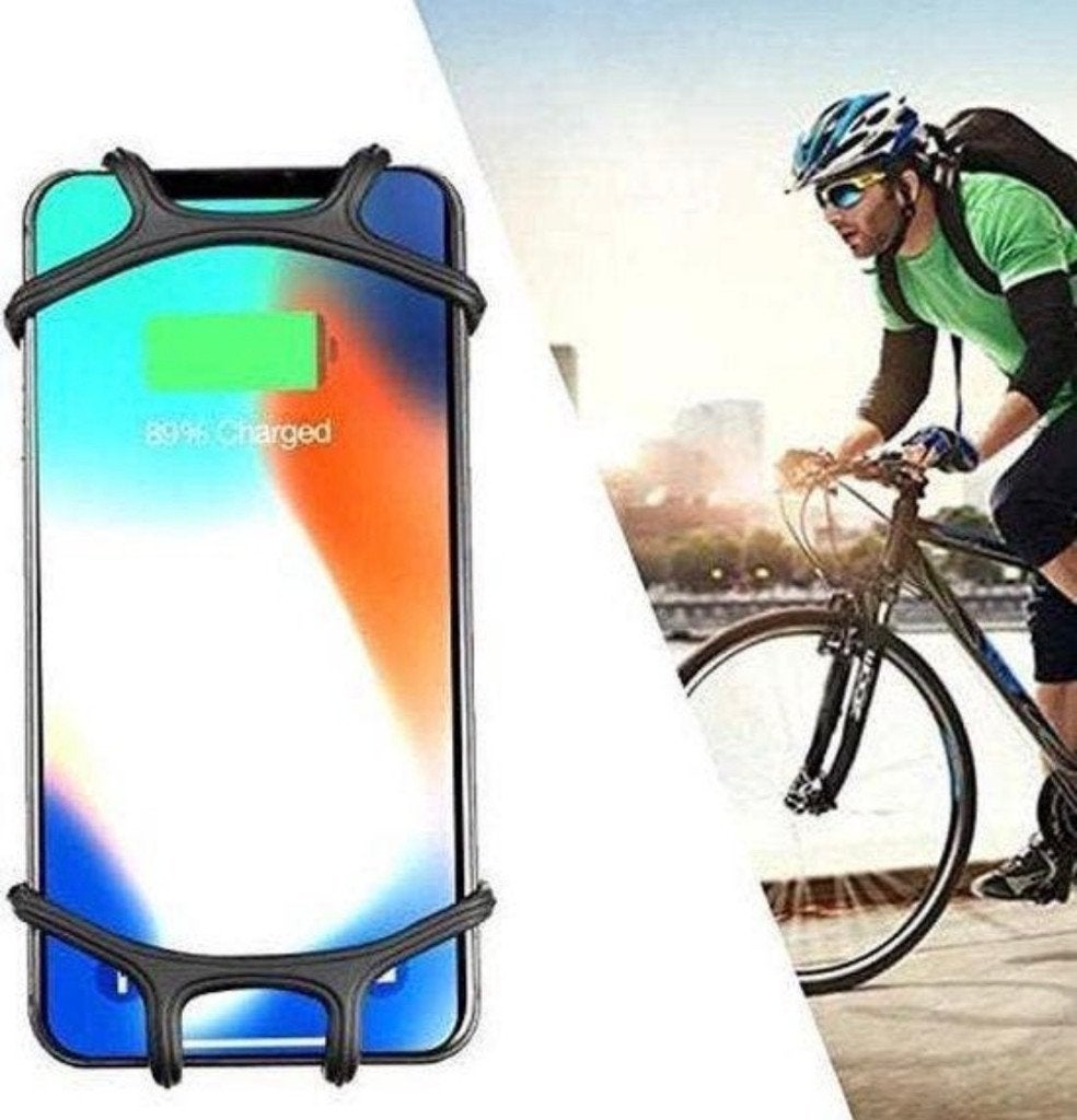 Telefoonhouder fiets - zacht rubber - universeel, Ophalen of Verzenden, Nieuw, Fiets