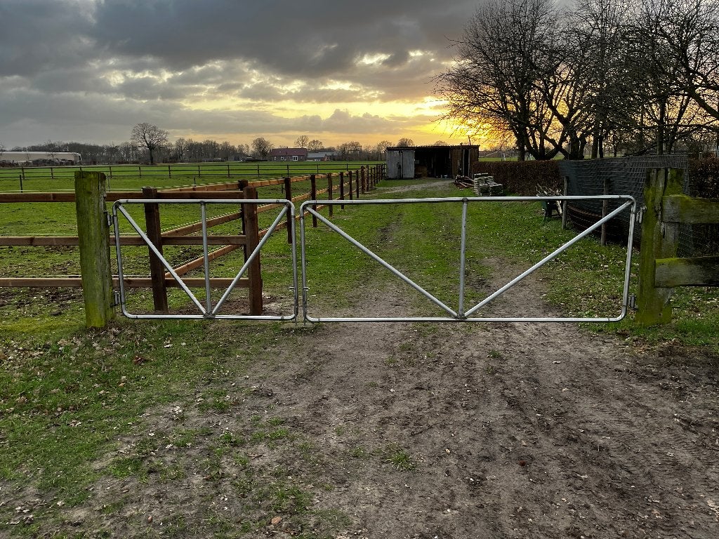 Poort rvs, Tuin en Terras, Ophalen, Gebruikt, Overige materialen, Sierhekwerk