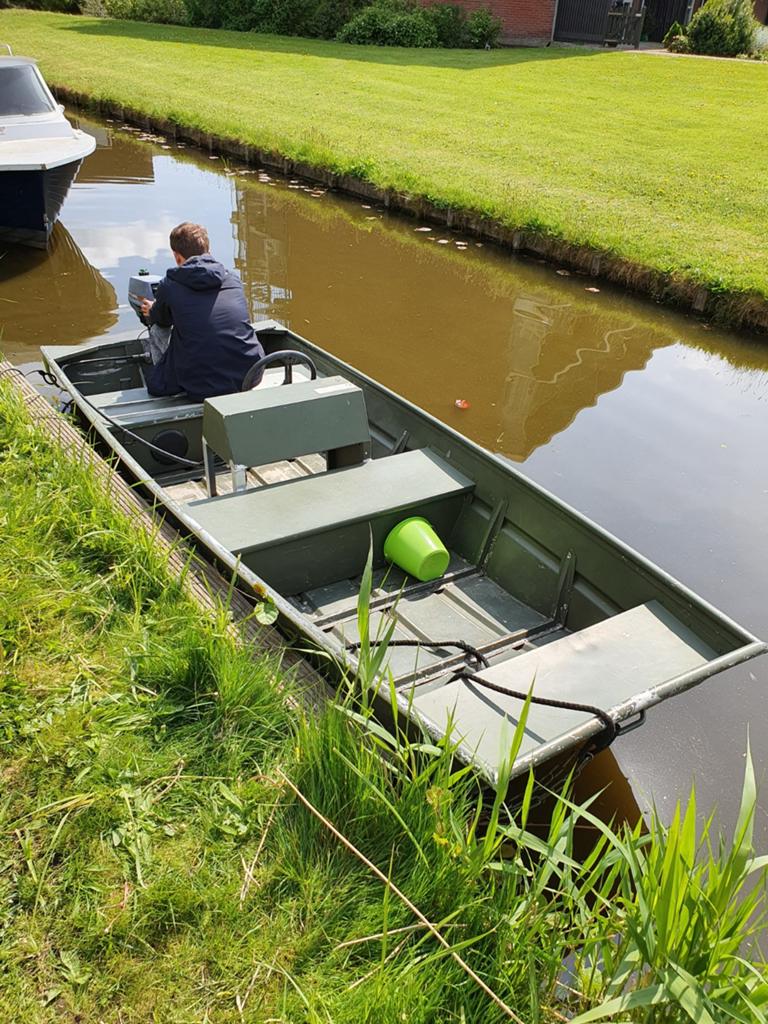 Alumacraft platbodem met Suzuki 6pk buitenboordmotor, Overige merken, Gebruikt, Alumacraft, Buitenboordmotor