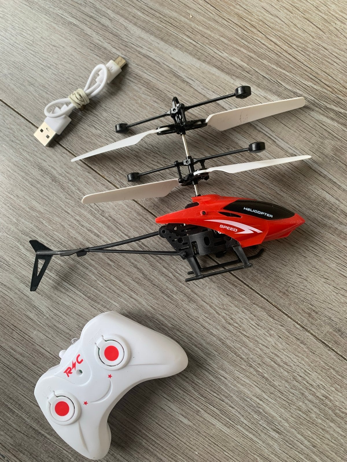 Mini RC Helikopter met afstandsbediening en USB kabel Zgan!, RTF (Ready to Fly), Helikopter, Nieuw, Ophalen