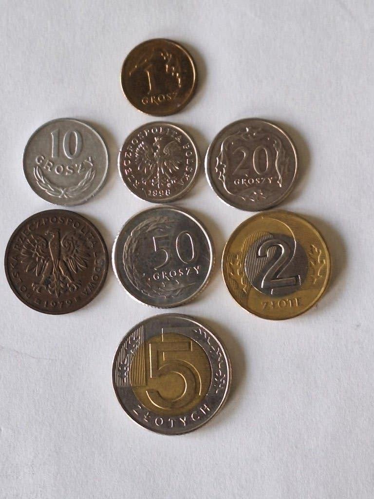 8 munten Polen 1976-2010, Ophalen of Verzenden, Polen, Losse munt