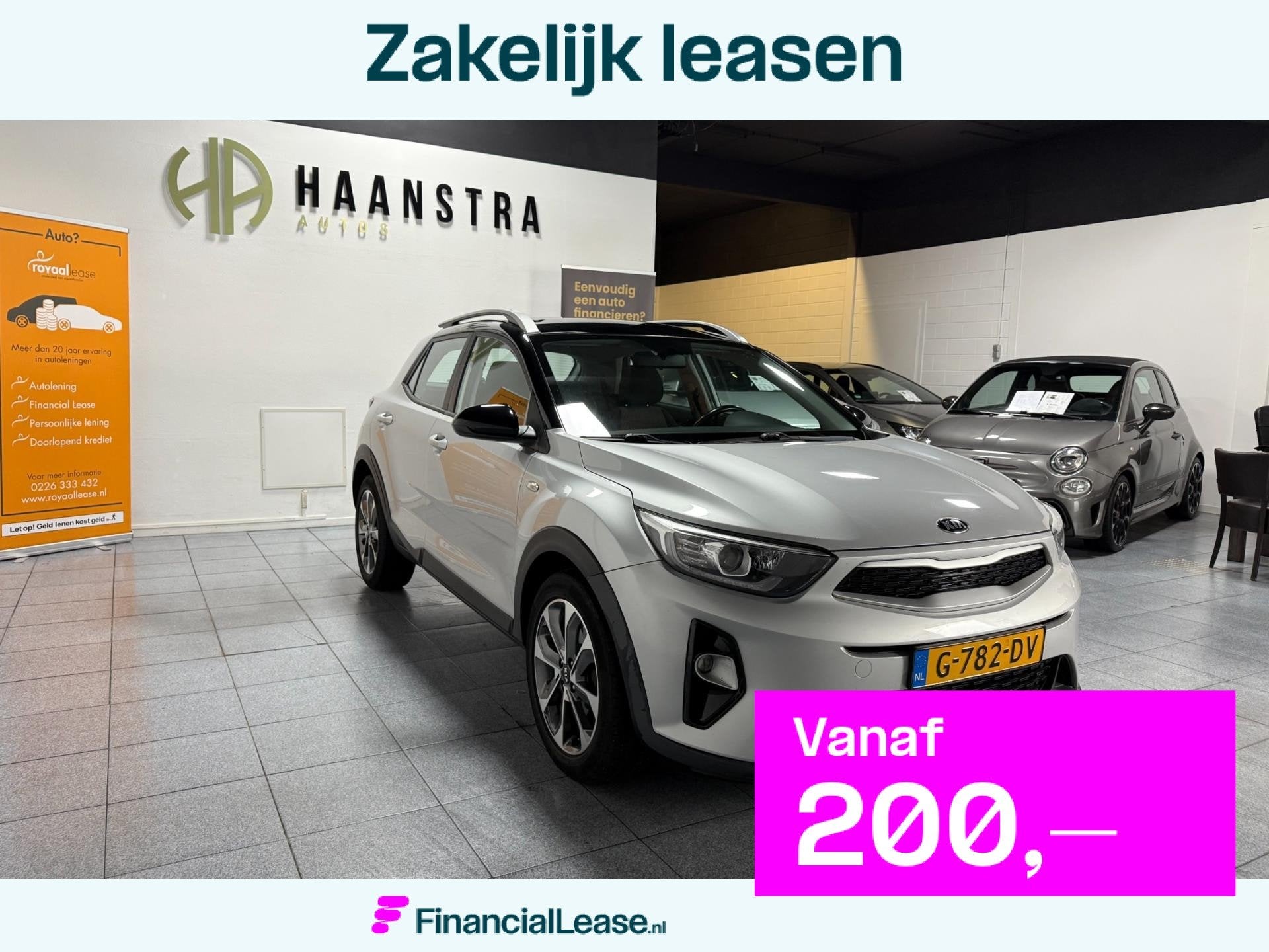 Kia Stonic 1.0 T-GDi DynamicLine Apple-Carplay Navi-Camera N, Voorwielaandrijving, Gebruikt, 100 pk, 49 €/maand