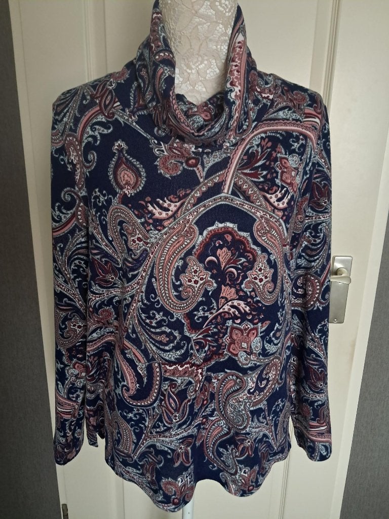 Trui Bloomings  Maat : L 40 Kleur : Blauw, Maat 38/40 (M), Meerkleurig, Ophalen of Verzenden, Zo goed als nieuw