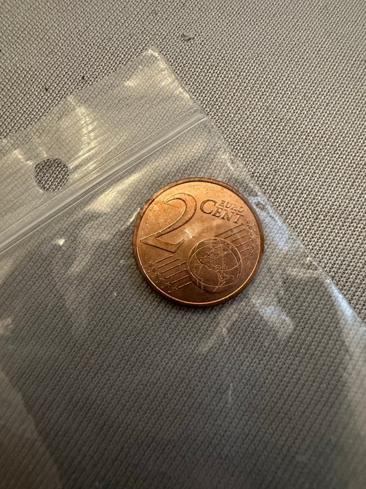 2 cent munt Monaco 2001, Verzenden, Monaco, 2 cent, Losse munt