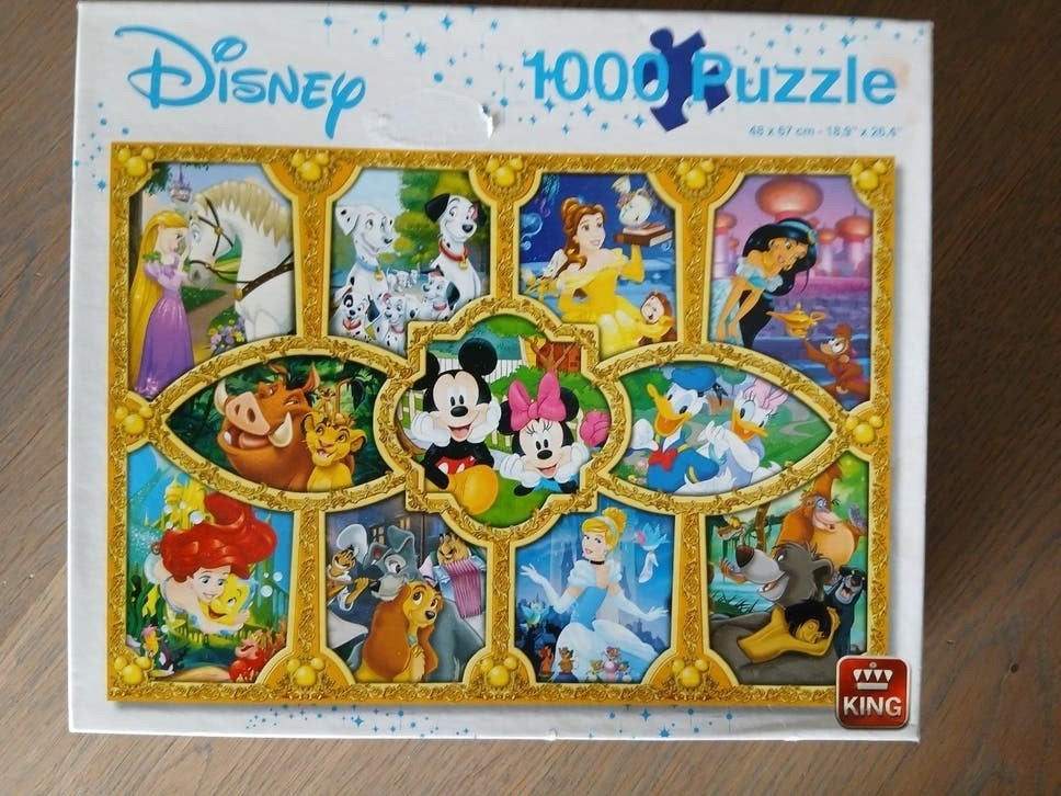 Disney 1000 Stukjes Legpuzzel - King, Ophalen, 500 t/m 1500 stukjes, Gebruikt, Legpuzzel