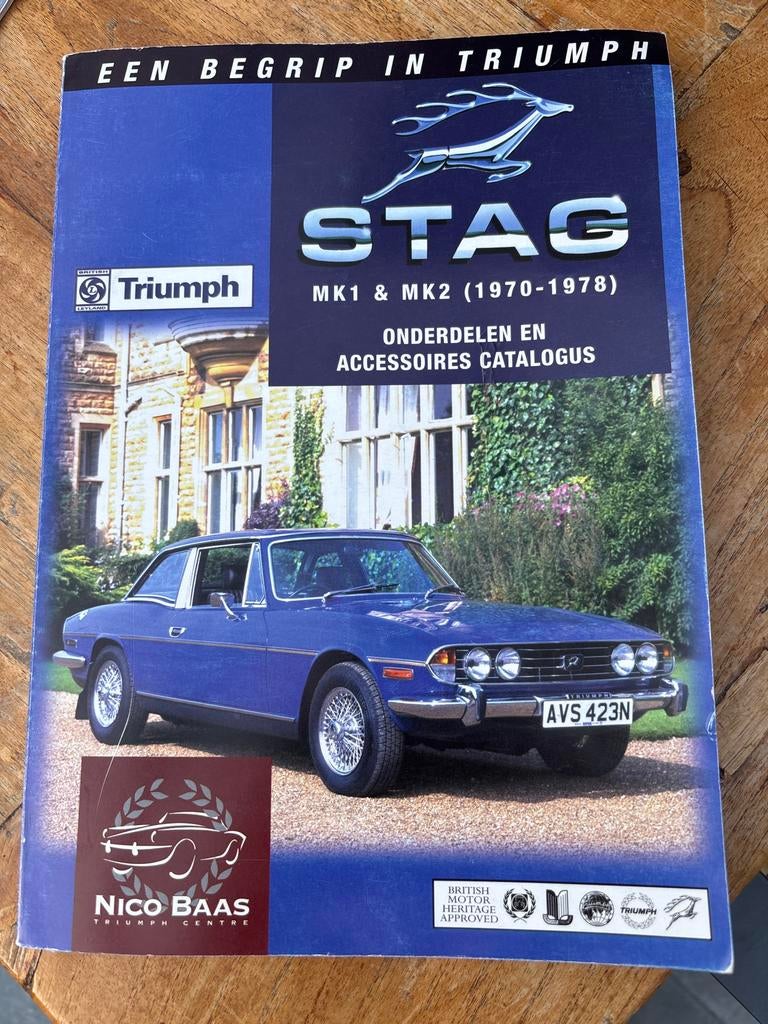 Triumph Stag onderdelen en accessoires catalogus, Ophalen of Verzenden, Gelezen, Overige merken