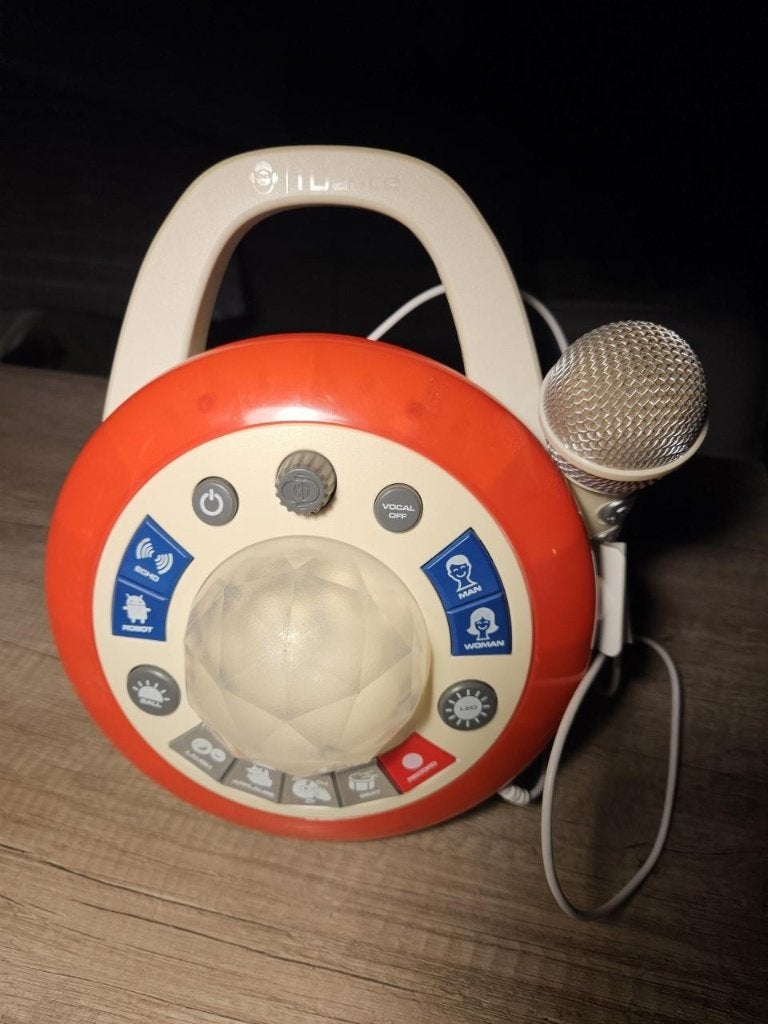 iDance Sing Cube Karaoke Machine met Microfoon en Licht, Ophalen of Verzenden, Gebruikt, Elektronica, Met licht