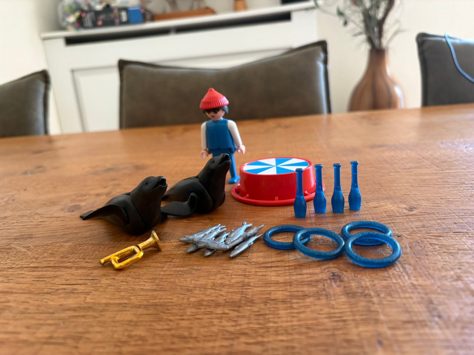 Playmobil 3518 Circus dompteur en zeeleeuwen, Gebruikt, Complete set, Ophalen of Verzenden, Figuren