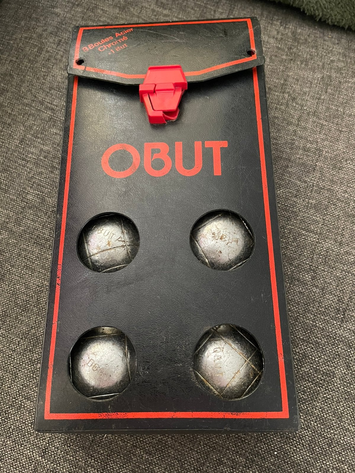 Obut petanqueballen (jeu de boules) vintage, Ophalen of Verzenden, Gebruikt, Bal