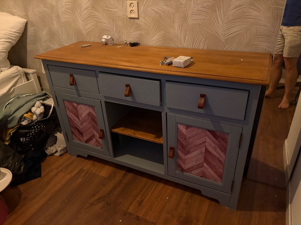 Dressoir, Ophalen, Gebruikt, 150 tot 200 cm, Grenenhout