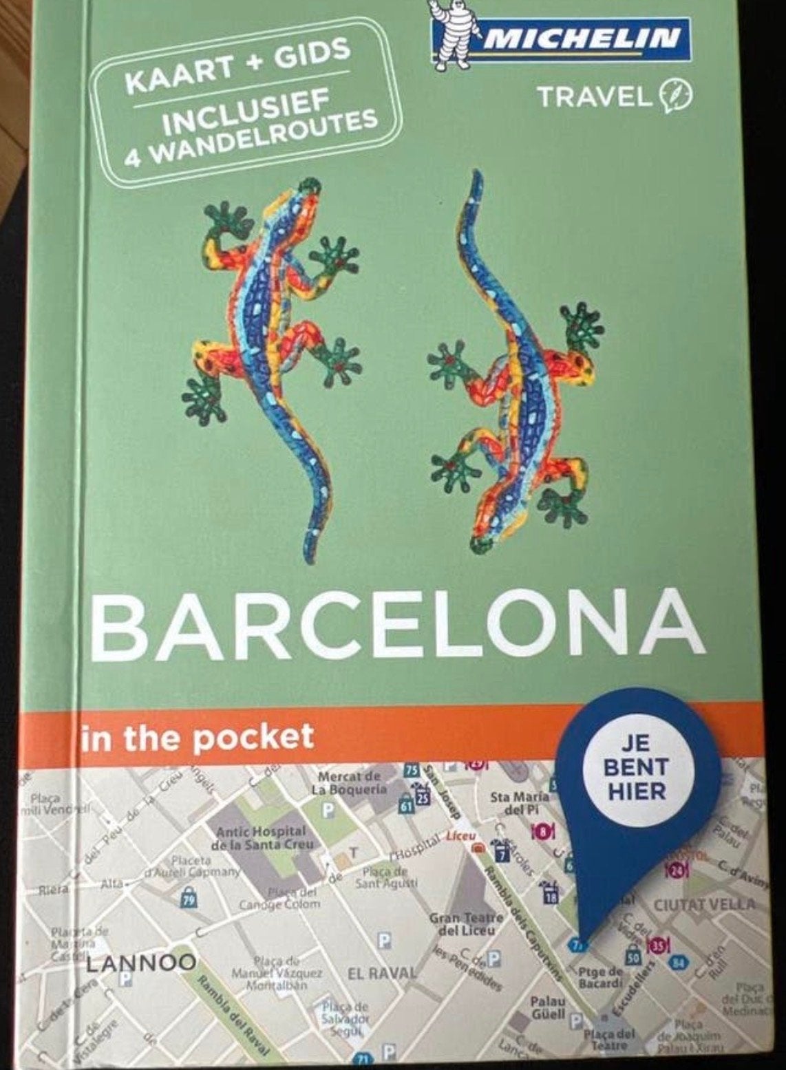 Michelin Reisgids Barcelona - Kaart + Gids met 4 Wandelroute, Boeken, Michelin, Europa, Ophalen of Verzenden, Zo goed als nieuw