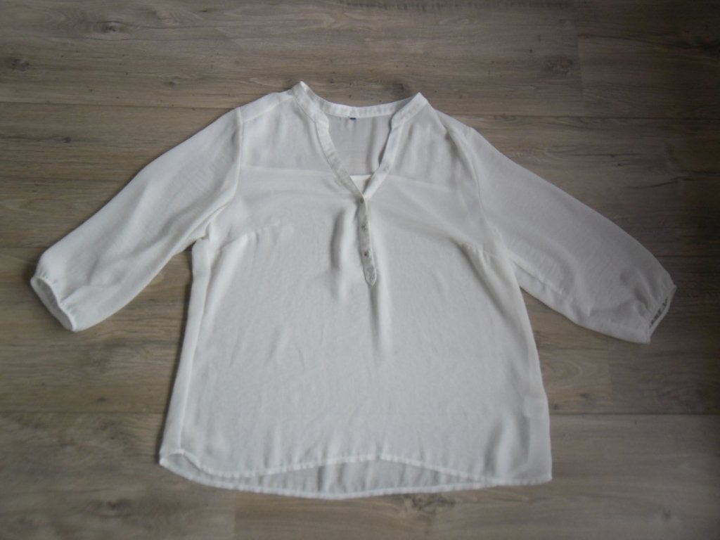 Pauline B. Witte Doorzichtige Blouse Maat 40, Maat 38/40 (M), Wit, Pauline B., Ophalen of Verzenden