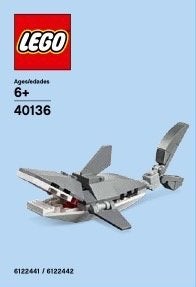 Lego 40136 Montly Mini Build Shark nw en sealed, 20 beschikb, Overige thema's, Lego, Nieuw, Ophalen of Verzenden