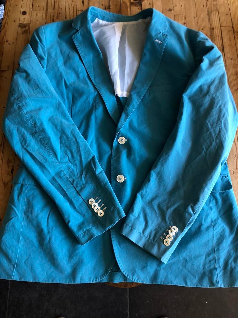 Prachtig colbert / blauw / XXL, Kleding | Heren, Ophalen of Verzenden, Zo goed als nieuw, Overige maten, Blauw
