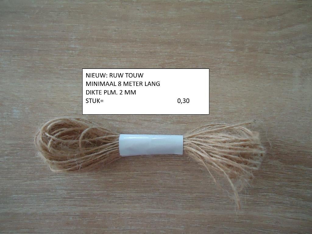 ruw touw stuk 8 meter ( alleen verzenden, Ophalen, Nieuw, Versiering of Embellishment, Overige merken