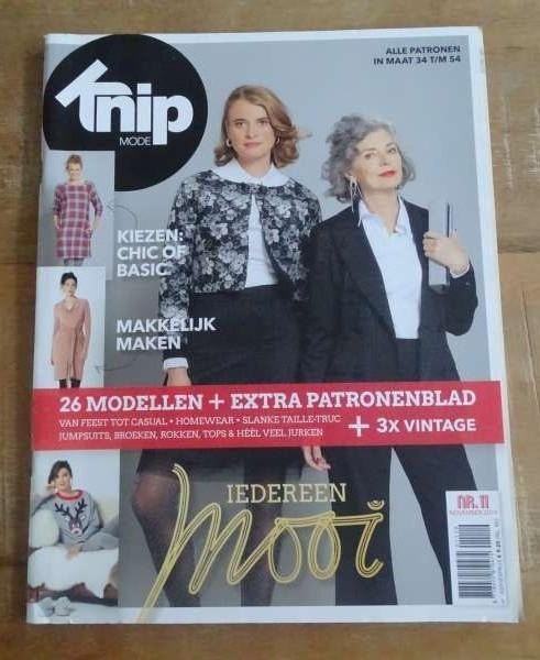 Knipmode nummer 11 november 2019 alle patronen maat 34/54 XL, Verzenden, Zo goed als nieuw, Vrouw, Knipmode