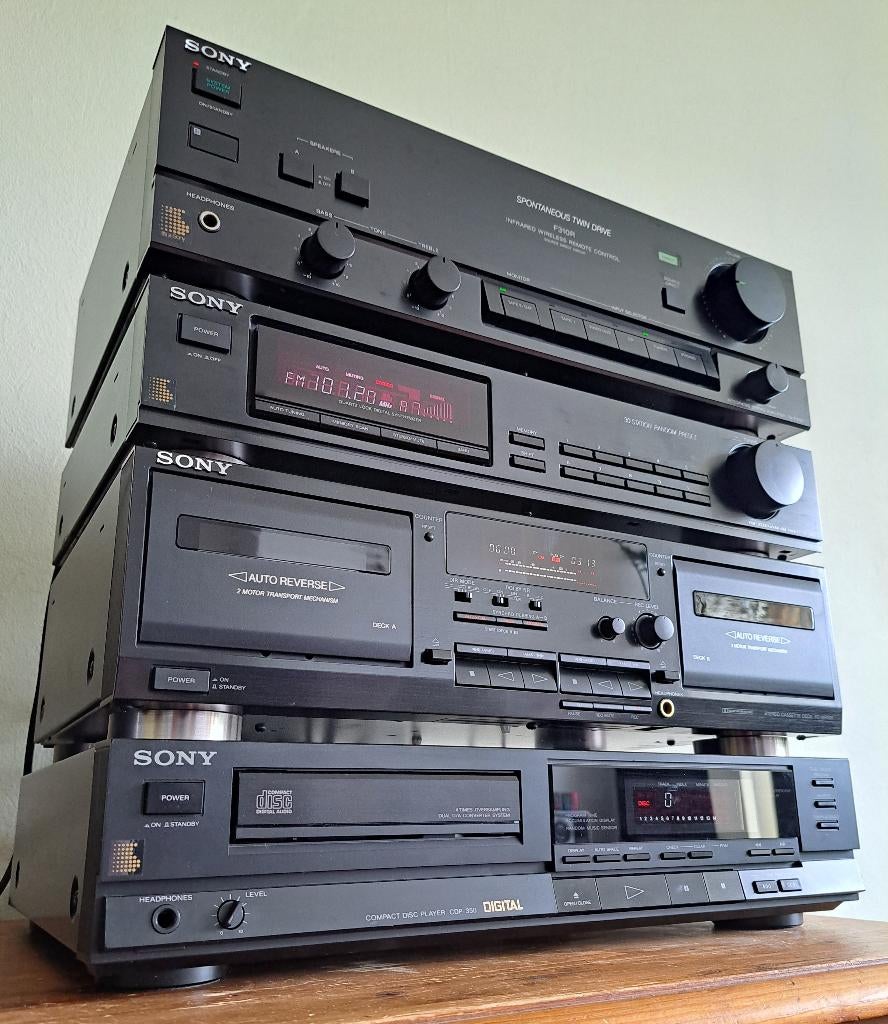 Sony stereo set, Ophalen, Tuner of Radio, Refurbished, Losse componenten