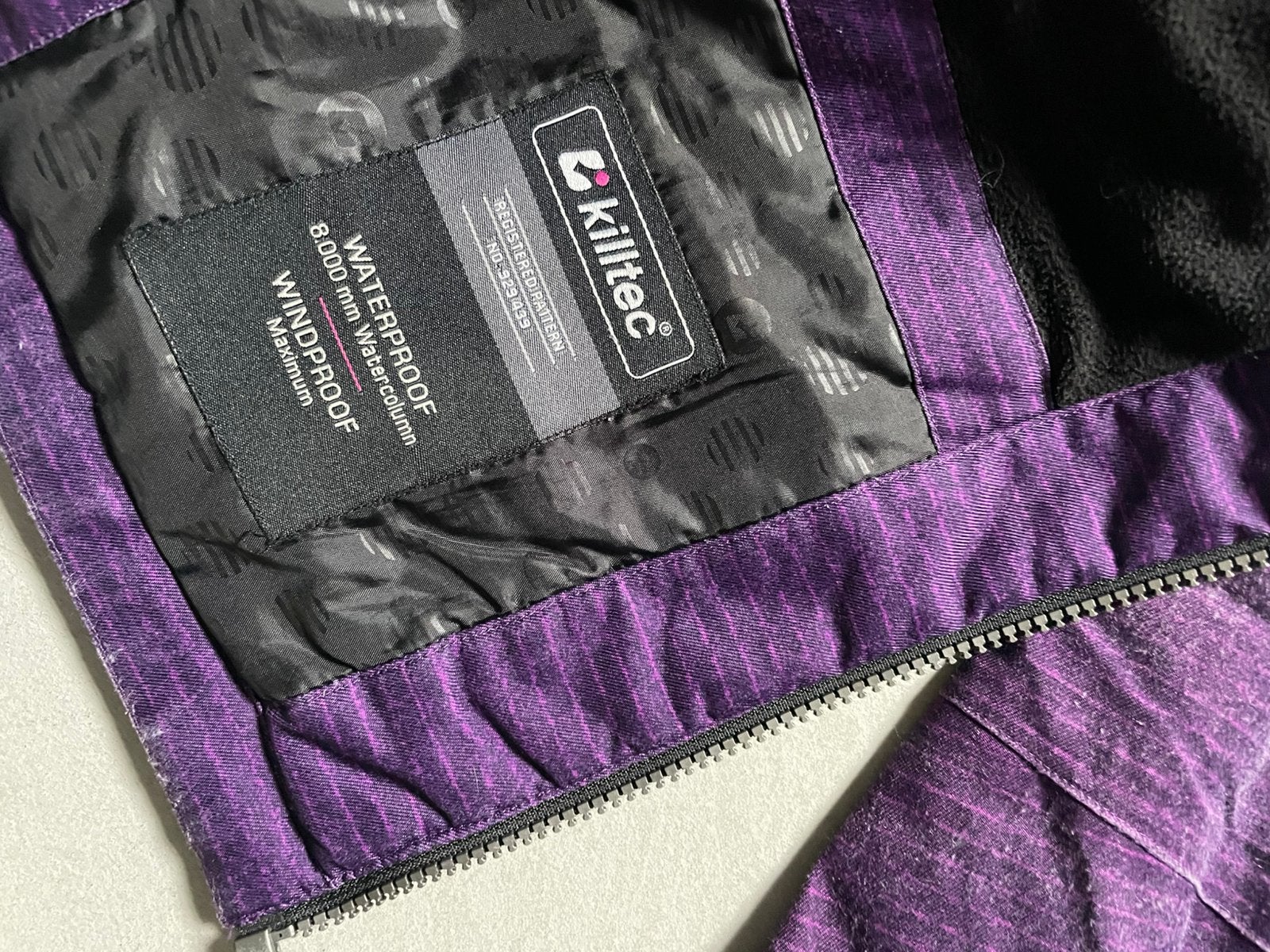 Killtec paarse winterjas mast 149 wind proof waterproof, Ophalen of Verzenden, Gebruikt, Meisje, Jas